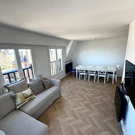 Familial - 2 Toits Terrasses - Vue - Hyper Centre D'houlgate 아파트 울가트