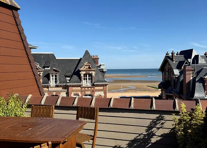 Familial - 2 Toits Terrasses - Vue - Hyper Centre D'houlgate Apartman *